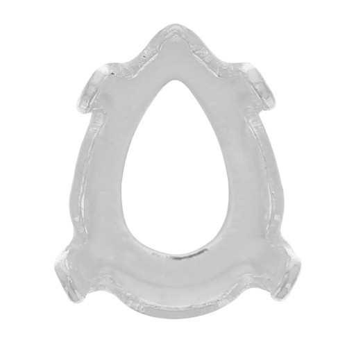 Engaste para cabujón PureCrystal 4320 8x6 mm - Plateado x1