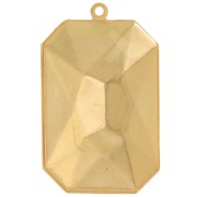 PureCrystal 4627 colgante cabujón 27x18,5 mm - Dorado x1