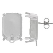 Pendientes Rectangulares PureCrystal 4627 18x13 mm - Rodio x2|raw }}