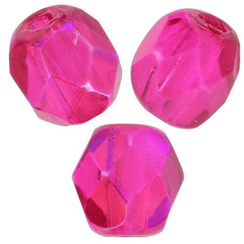 Facetas 4 mm - Crystal Rosa fucsia x50