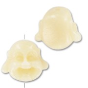 Cabeza Buda 18 mm imitación Marfil x1|raw }}