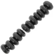 Arandela de madera Heishi 6.5x3 mm - Negro x100
