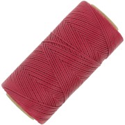 Bobina de hilo plano encerado Linhasita para macramé de 1,4 mm - Rojo oscuro (44) x 167 m
