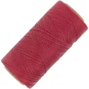 Bobina de hilo plano encerado Linhasita para macramé de 1,4 mm - Rojo oscuro (44) x 167 m