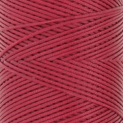 Bobina de hilo plano encerado Linhasita para macramé de 1,4 mm - Rojo oscuro (44) x 167 m