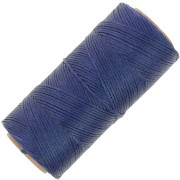 Bobina de hilo plano encerado Linhasita para macramé de 1,4 mm - Azul marino (70) x 167 m