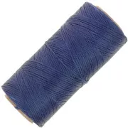 Bobina de hilo plano encerado Linhasita para macramé de 1,4 mm - Azul marino (70) x 167 m