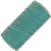 Bobina de hilo plano encerado Linhasita para macramé de 1,4 mm - Verde turquesa (224) x 167 m