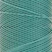 Bobina de hilo plano encerado Linhasita para macramé de 1,4 mm - Verde turquesa (224) x 167 m