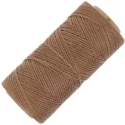 Bobina de hilo plano encerado Linhasita para macramé de 1,4 mm - Old Gold (604) x 167 m