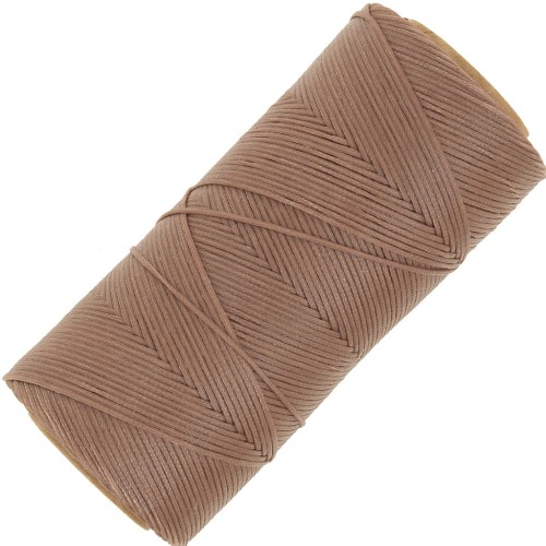 Bobina de hilo plano encerado Linhasita para macramé de 1,4 mm - Arena (214) x 167 m