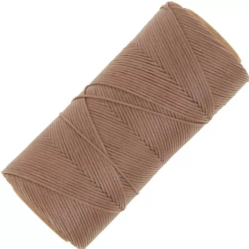 Bobina de hilo plano encerado Linhasita para macramé de 1,4 mm - Arena (214) x 167 m