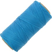 Bobina de hilo plano encerado Linhasita para macramé de 1,4 mm - Turquesa oscuro (707) x 167 m