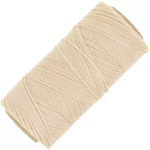Bobina de hilo plano encerado Linhasita para macramé de 1,4 mm - Arena (924) x 167 m