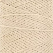 Bobina de hilo plano encerado Linhasita para macramé de 1,4 mm - Arena (924) x 167 m