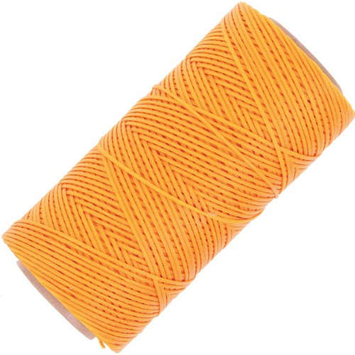 Bobina de hilo plano encerado Linhasita para macramé de 1,4 mm - Safran (274) x 167 m