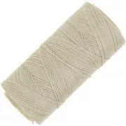 Bobina de hilo plano encerado Linhasita para macramé, 1,4 mm - Beige (05) x 167 m