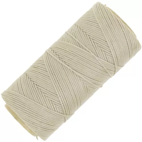 Bobina de hilo plano encerado Linhasita para macramé, 1,4 mm - Beige (05) x 167 m