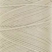 Bobina de hilo plano encerado Linhasita para macramé, 1,4 mm - Beige (05) x 167 m