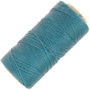 Bobina de hilo plano encerado Linhasita para macramé de 1,4 mm - Teal (228) x 167 m
