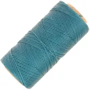 Bobina de hilo plano encerado Linhasita para macramé de 1,4 mm - Teal (228) x 167 m