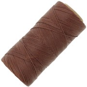 Bobina de hilo plano encerado Linhasita para macramé de 1,4 mm - Marrón (631) x 167 m