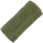 Bobina de hilo plano encerado Linhasita para macramé de 1,4 mm - Verde oliva (88) x 167 m
