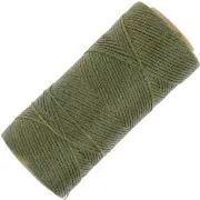 Bobina de hilo plano encerado Linhasita para macramé de 1,4 mm - Verde oliva (88) x 167 m