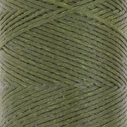 Bobina de hilo plano encerado Linhasita para macramé de 1,4 mm - Verde oliva (88) x 167 m