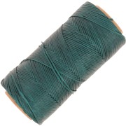 Bobina de hilo plano encerado Linhasita para macramé de 1,4 mm - Esmeralda (386) x 167 m