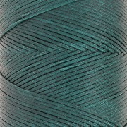 Bobina de hilo plano encerado Linhasita para macramé de 1,4 mm - Esmeralda (386) x 167 m