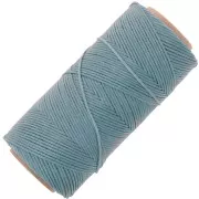 Bobina de hilo plano encerado Linhasita para macramé de 1,4 mm - Azul grisáceo (549) x 167 m