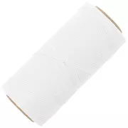 Bobina de hilo plano encerado Linhasita para macramé de 1,4 mm - Blanco (BCO ALV) x 167 m