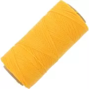 Bobina de hilo plano encerado Linhasita para macramé de 1,4 mm - Amarillo dorado (218) x 167 m