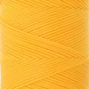 Bobina de hilo plano encerado Linhasita para macramé de 1,4 mm - Amarillo dorado (218) x 167 m