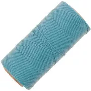 Bobina de hilo plano encerado Linhasita para macramé de 1,4 mm - Turquesa (229) x 167 m
