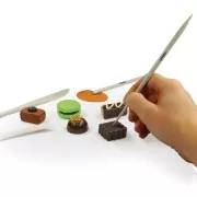 Set de 8 herramientas de modelado para arcilla polimérica plástica - Blanco x1