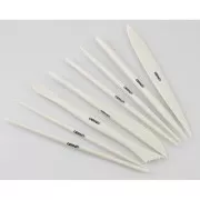 Set de 8 herramientas de modelado para arcilla polimérica plástica - Blanco x1
