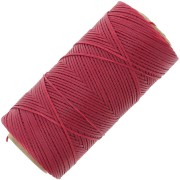 Bobina de hilo plano encerado Linhasita para macramé, 1,4 mm - Rojo (233) x 167 m