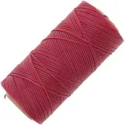 Bobina de hilo plano encerado Linhasita para macramé, 1,4 mm - Rojo (233) x 167 m