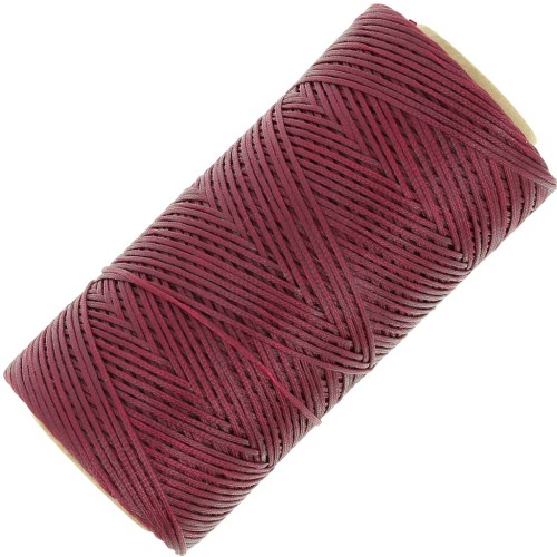 Bobina de hilo plano encerado Linhasita para macramé de 1,4 mm - Burdeos (60) x 167 m