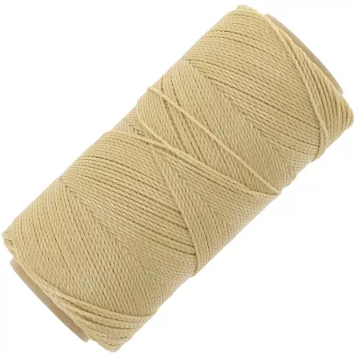 Bobina de hilo encerado Linhasita para micro macramé 1 mm - Gamuza (315) x168m