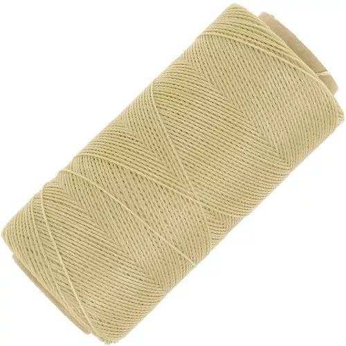 Bobina de hilo encerado Linhasita para micro macramé 0.5 mm - Gamuza (315) x335m
