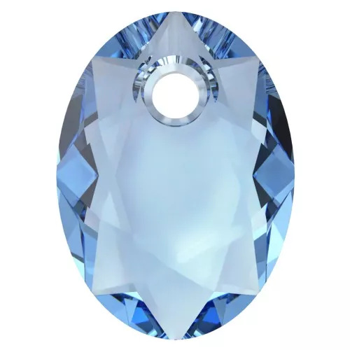 PureCrystal 6438 Colgante talla elíptica 9 mm - Reinvented Cool Blue x1