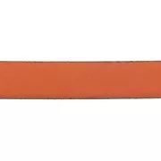 Cordón plano cuero 10 mm Orange x30cm