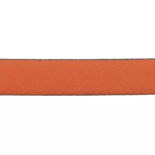 Cordón plano cuero 10 mm Orange x30cm