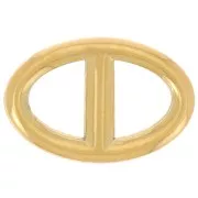 Entrepieza de malla marina 17x11 mm - Acero inoxidable 304L Dorado x1