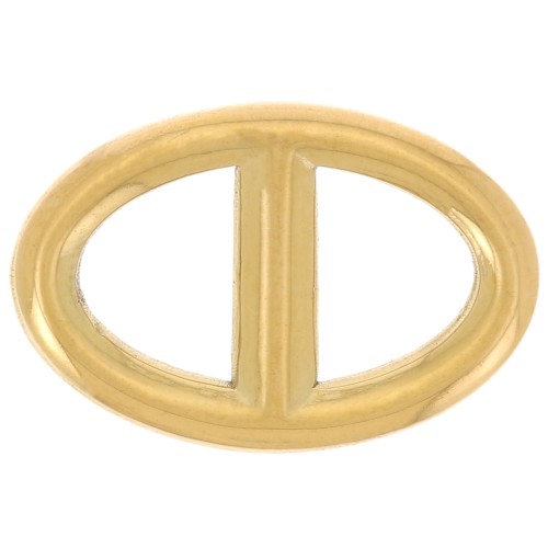Entrepieza de malla marina 17,5 x 11 mm - Acero inoxidable 316L dorado x1