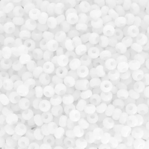 Preciosa Cuentas de rocalla 9/0 2,5 mm - Blanco opaco x250g