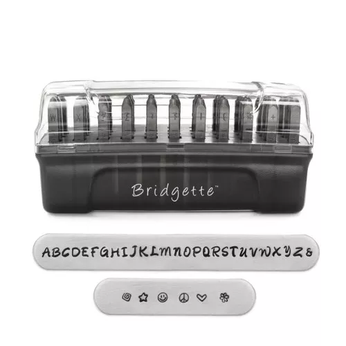Punzones ImpressArt Signature 3 mm para acero - Alfabeto Majuscules BRIDGETTE x33